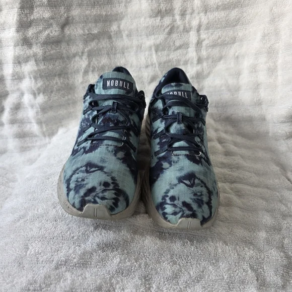 Nobull Ripstop Teal Tie Dye Runners Shoes All Day Men's 7.5 Women's 9 Sneakers - Picture 3 of 9